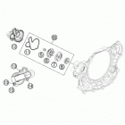 500 XCW ENGINE ВОДЯНОЙ НАСОС