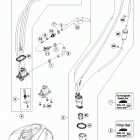 690 DUKE WHITE CHASSIS ТОПЛИВНЫЙ НАСОС