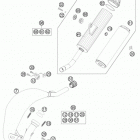 85 SX CHASSIS Глушитель