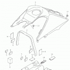 LT-Z400 Fuel tank cover