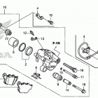 CB300F Задний тормозной суппорт