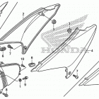 CRF230F БОКОВАЯ КРЫШКА