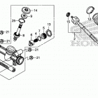 SXS1000M3P Steering gear box@tie rod