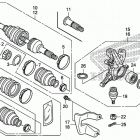 TRX420TE1 Front knuckle@front drive shaft