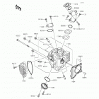 KLX110 (KLX110-CGF) ГОЛОВКА ЦИЛИНДРА