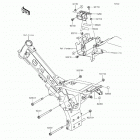 KLX110 (KLX110-CGF) Крепление двигателя