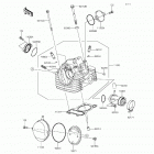 KLX140L (KLX140-BGF) ГОЛОВКА ЦИЛИНДРА