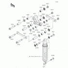 KX100 (KX100-FGF) Задняя подвеска