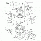 KX85 (KX85-CGF) Cylinder head  /  cylinder