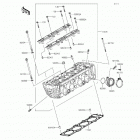 Z800 ABS (ZR800-BGF) ГОЛОВКА ЦИЛИНДРА