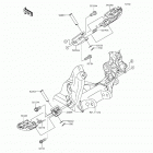 KX250F (KX250-ZFF) Подножки