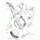 KX250F (KX250-ZFF) Рама ,крепежные детали