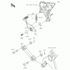 Ninja 1000 ABS (ZX1000-MFF) Педаль тормоза