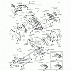 Ninja ZX-14R ABS  (30th) (ZX1400-FFFB) Обтекатель цепнральный