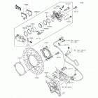 Ninja ZX-14R ABS  (30th) (ZX1400-FFFB) Задний тормоз