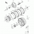Z1000 ABS (ZR1000-GFF) Сцепление