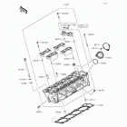 Z1000 ABS (ZR1000-GFF) ГОЛОВКА ЦИЛИНДРА