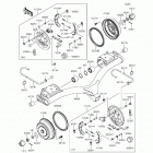 Mule 4000 (KAF620-PGF) Rear hubs  /  brakes