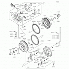 Mule 4010 4x4 (KAF620-MGF) Front hubs  /  brakes