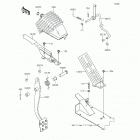 Mule 4010 Trans4x4 SE (KAF620-VGF) Brake pedal  /  throttle lever