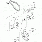 Mule PRO-FXT EPS LE (KAF820-CGF) Driven converter  /  drive belt