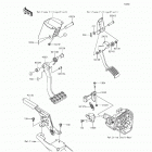 Teryx4 (KRT800-FGF) Brake pedal  /  throttle lever