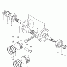 LT-F250 Quad Runner 2WD КОЛЕНЧАТЫЙ ВАЛ