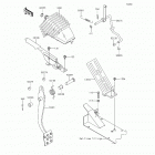 Mule 4010 Trans4x4 (KAF620-RFF) Brake pedal  /  throttle lever