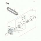 Mule 4010 Trans4x4 (KAF620-RFF) Driven converter  /  drive belt