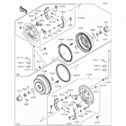 Mule 4010 Trans4x4 Camo (KAF620-SFF) Front hubs  /  brakes