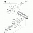 Mule 600 (KAF400-BFF) Driven converter  /  drive belt