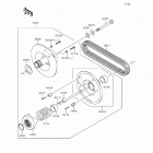 Mule 610 4x4 XC (KAF400-DFF) Driven converter  /  drive belt
