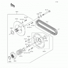 Mule 610 4x4 XC SE (KAF400-FFF) Driven converter  /  drive belt