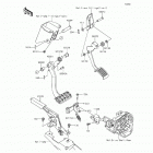 Teryx (KRF800-BFF) Brake pedal  /  throttle lever
