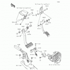 Teryx4 (KRT800-BFF) Brake pedal  /  throttle lever