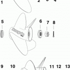 115 E115HSLINA Propeller hardware, s2-type g  /  c