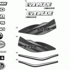 150 E150DBXINE Decals - blue