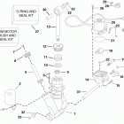 150 E150HSLINM Power trim  /  tilt hydraulic assembly