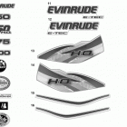 200 - (60 V6, 2.6 L) E200DPXIND - (60 V6) Наклейки - белый