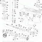 200 - (90 V6, 3.3 L) E200HSLINE - (90 V6, 3.3 L) Gearcase, l2-type