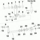 200 - (90 V6, 3.3 L) E200HVLINM - (90 V6, 3.3 L) Вал переключения