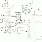 250 - (90 V6, 3.3 L) E250DPZINS - (90 V6, 3.3L) Электрические компоненты и кронштейны крепления