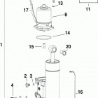 30 E30DPLINA Trim & tilt hydraulic assembly
