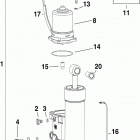 60 E60DPLINC Trim & tilt hydraulic assembly