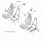 T16AAS/AAP SLINGSHOT ALL OPTIONS Body, seat and seat belt mounting