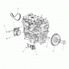 T16AAS/AAP SLINGSHOT ALL OPTIONS Engine, alternator, flywheel and starter mounting