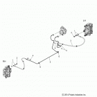 T16AAS/AAP SLINGSHOT ALL OPTIONS Brakes, front brake line