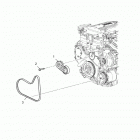 T16AAS/AAP SLINGSHOT ALL OPTIONS Engine, pulleys and belts  /  acc. drive