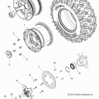 Z16VAA87/E87/X87 RZR 900 50/55 INCH ALL OPTIONS Колесо заднее