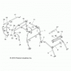 Z16VCE87AB/AR/AE/AS RZR 4 900 Chassis, cab frame